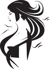 Championing Change Woman Emblem Design Radiant Resilience Empowerment Logo Varieties