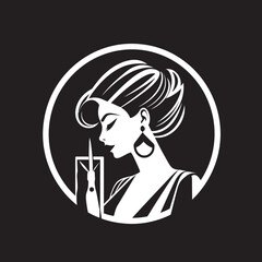 Empowerment Vision Iconic Woman Logos HerVitality Empowerment Vector Collection