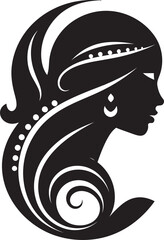 HerJourney Emblematic Woman Icon Set Empowerment Expressions Vector Emblem Series