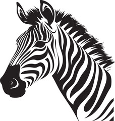Fototapeta na wymiar Dynamic Stripes Zebra Icon Design Zebra Mirage Vector Logo Emblem