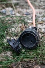 Naklejka premium Danger socket