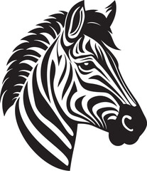 Stripe Dynamics Zebra Logo Emblem Zebra Fusion Vector Iconic Mark