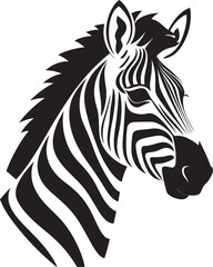 Fototapeta na wymiar Stride of Freedom Zebra Emblem Icon Zealous Zebra Vector Logo Symbol