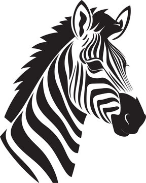 Stride of Freedom Zebra Emblem Icon Zealous Zebra Vector Logo Symbol
