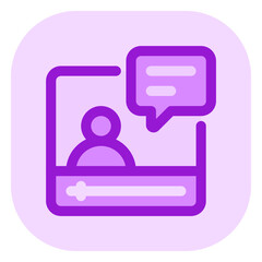 Editable video tutorial, online course vector icon. Online learning, course, tutorial. Part of a big icon set family. Perfect for web and app interfaces, presentations, infographics, etc