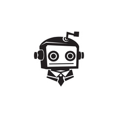 Robot icon flat vector design