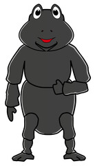Cartoon of a funny beetle