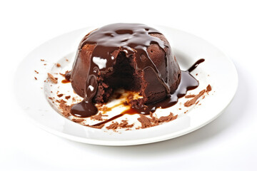 Food pastry chocolate cake treat bakery sauce dessert cream plate sweet gourmet