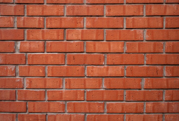 Modern red brick wall horizontal