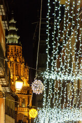 Catedral de Toledo, Iluminada de noche, España