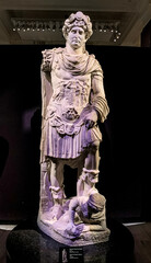 Statue of Emperor Hadian at the Istanbul Archaeological Museum  in Istanbul, Turkey.