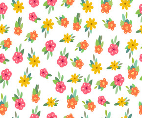 a beautiful pattern of flowers