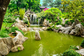 The Chinese Garden of Friendship. This garden was modelled after the classic private gardens of the...