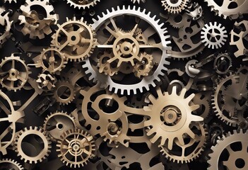 Gears and cogs stock illustration Backgrounds