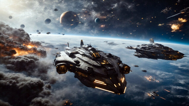 beauty of a free space battle unlike any other, as two vastly different races fight for dominance in the vast expanse of the universe.