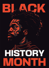 Black history month proud vector