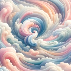 Swirling Pastel Clouds