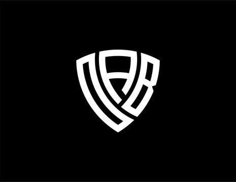 OAB creative letter shield logo design vector icon illustration	
