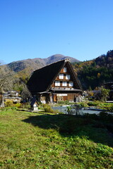 Fototapeta na wymiar Shirakawago village, Japan