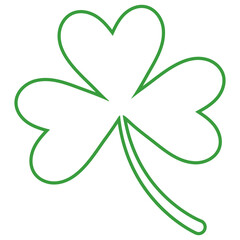 Line flat clover leaves