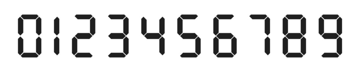 digital numbers, countdown numbers, clock numbers