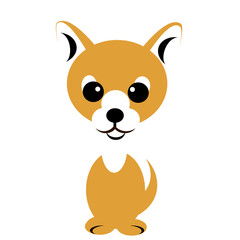 Cute cartoon chihuahua dog