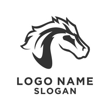 simple horse vector logo elegant