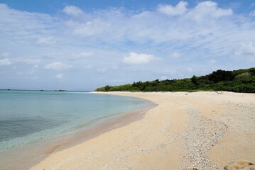 Beach of Grove of pemphis acidula, Hateruma island - Okinawa