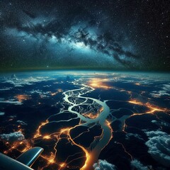 sky night in amazon