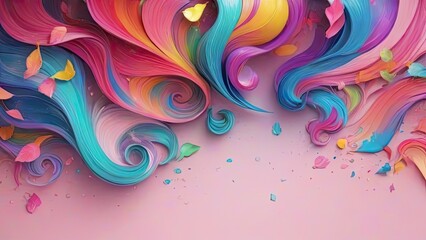 Fototapeta premium Abstract fairy colors background, fantasy artwork. Modern poster