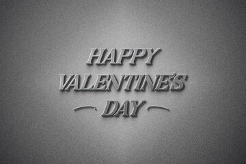 Happy Valentine's Day Amazing Text Design illustration