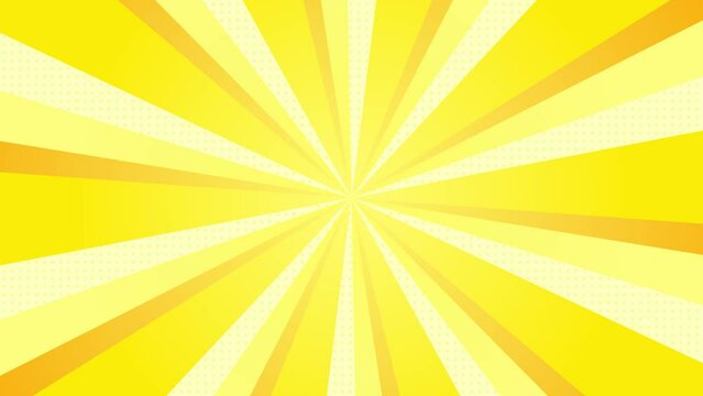 派手で目立つ集中線の背景動画