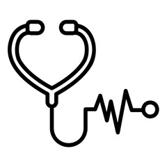 stethoscope outline icon