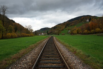 railway in the mountains