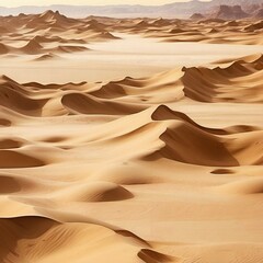 Fototapeta na wymiar Desert Mirage: Abstract Sands in Nature's Tapestry (Digital Art)