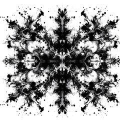 Elegant Ink Blots: Abstract Beauty in Ink Patterns
