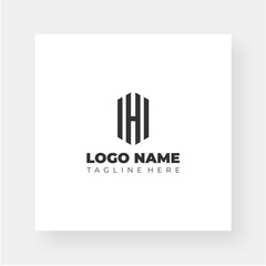 Wordmark H logo monogram design