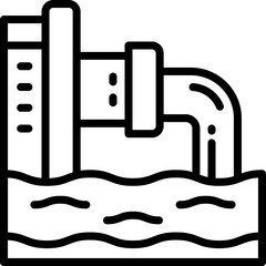 sewage icon. vector line icon for your website, mobile, presentation, and logo design.