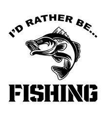 Retro fishing t shirt