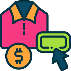 fashion sale icon. vector line icon for your website, mobile, presentation, and logo design.