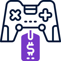 Obraz premium gaming sale icon. vector line icon for your website, mobile, presentation, and logo design.