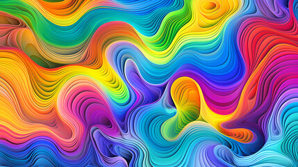 Dance of Colors. A Spectrum Symphony.abstract colorful background.AI Generative 