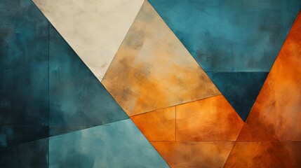 Abstract Geometric Shapes with Textured Finish