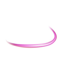 Light effect trails, pink glow waves and sparkling flare tails. Abstract PNG light with flash...