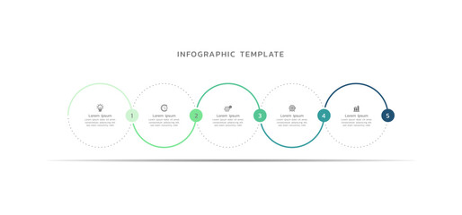 Infographic business template with elements - obrazy, fototapety, plakaty