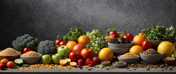 Healthy food clean eating selection fruit vegetable