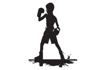 Boxer black silhouette vector design, illustration, vector, kickboxing, competition, design, athlete, clip art, strength, adult, icon, cut out, fighting, glove, gym, karate, shadow, art, symbol, black