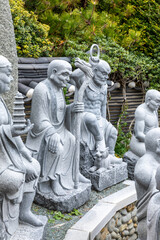 Statues at Have Dong Gong Yang Temple in South Korea