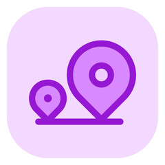 Editable location tracking vector icon. Map, location, navigation. Part of a big icon set family. Perfect for web and app interfaces, presentations, infographics, etc