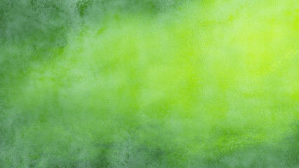 Rough watercolor texture background reflecting green-yellow gradient.